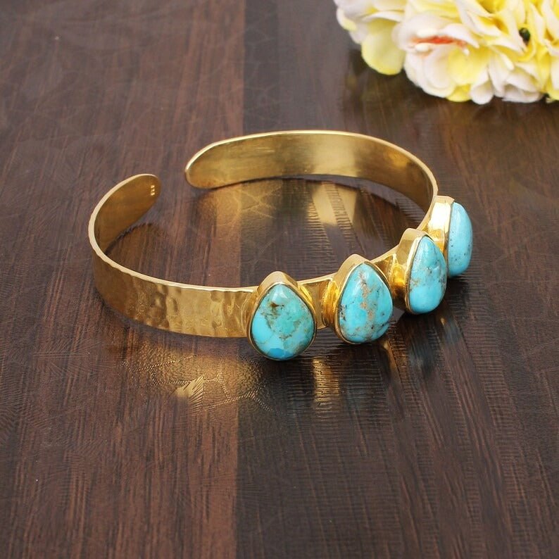 Antique Natural Turquoise Traditional Bracelet