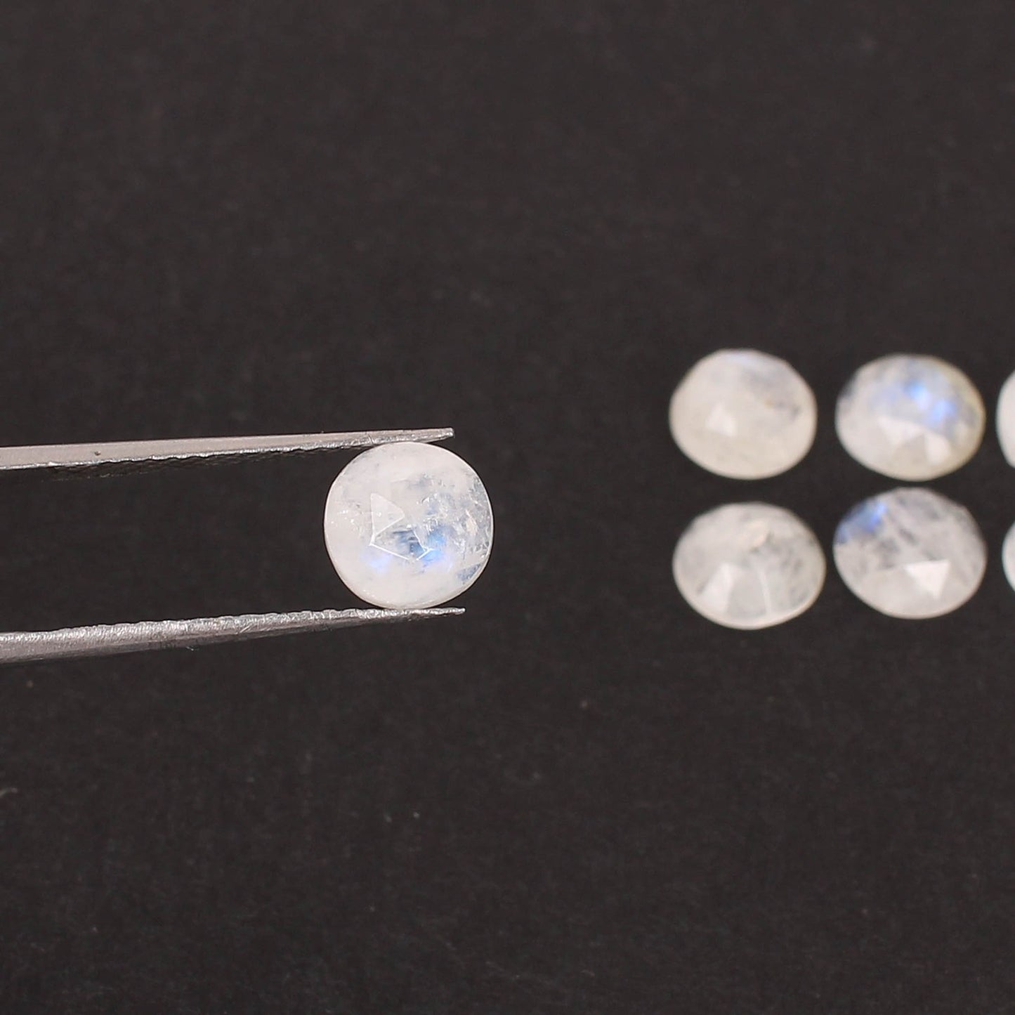 7 Pcs Natural Rainbow Moonstone Gemstone