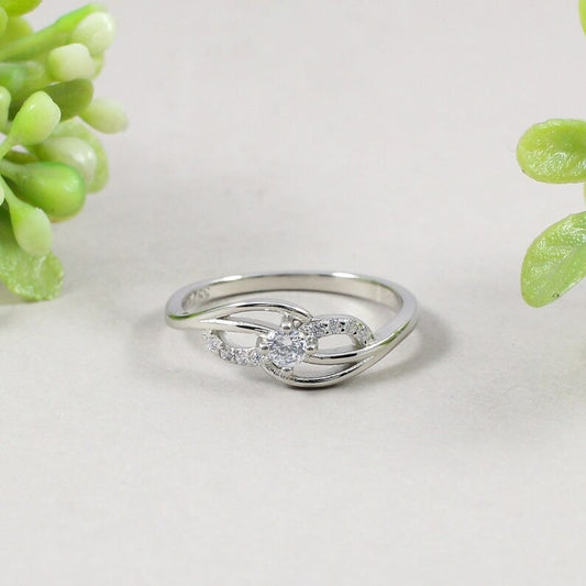 925 Sterling Silver Cubic Zirconia Ring