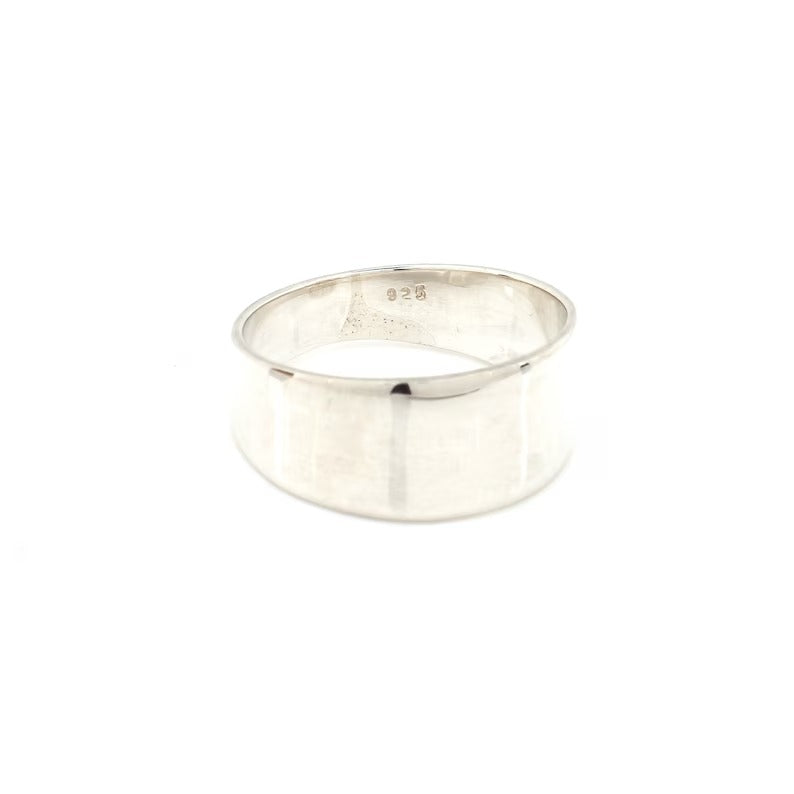 92.5 Sterling Silver Wide Band Ring