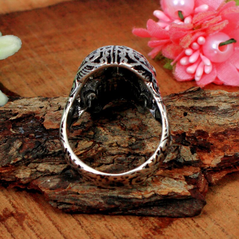 92.5 Sterling Silver Skeleton Oxidized Ring