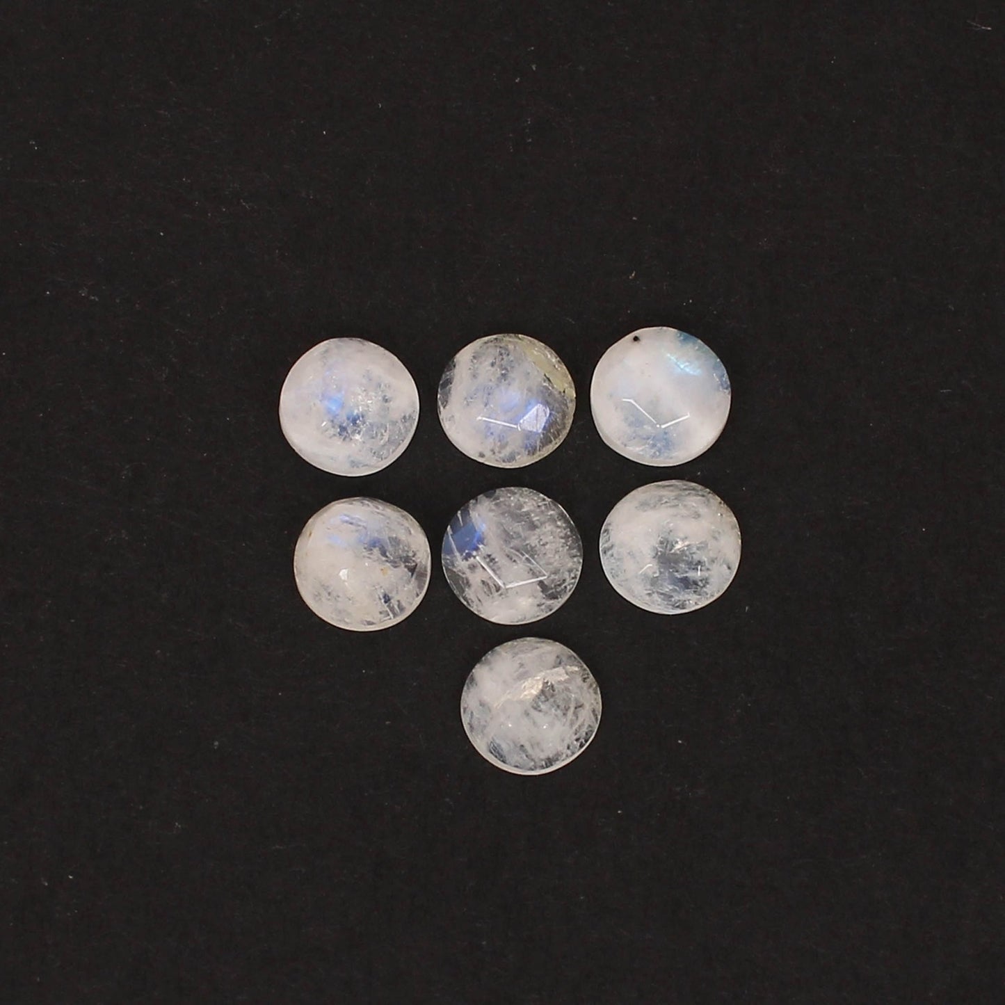 7 Pcs Natural Rainbow Moonstone Gemstone