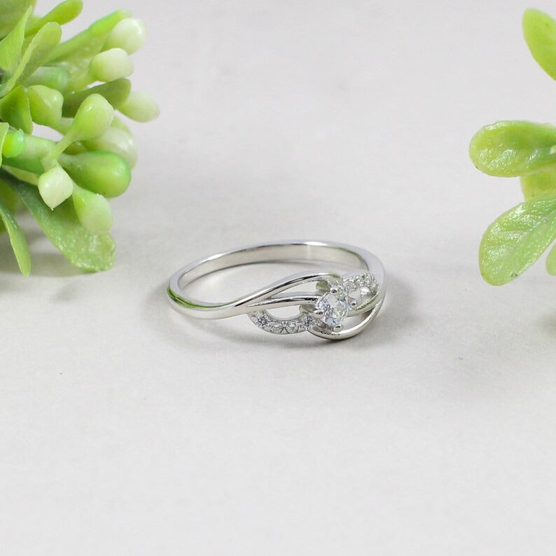 925 Sterling Silver Cubic Zirconia Ring