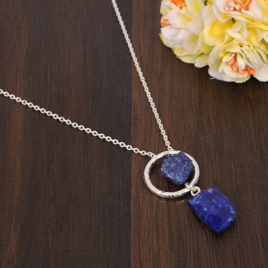 Lapis Lazuli Chain Necklace