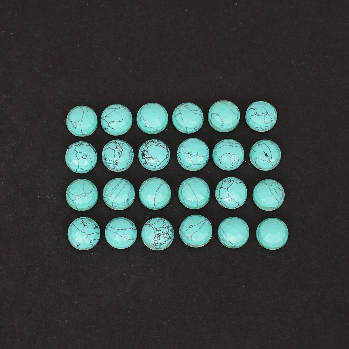 24 Pcs Synthetic Turquoise Gemstone