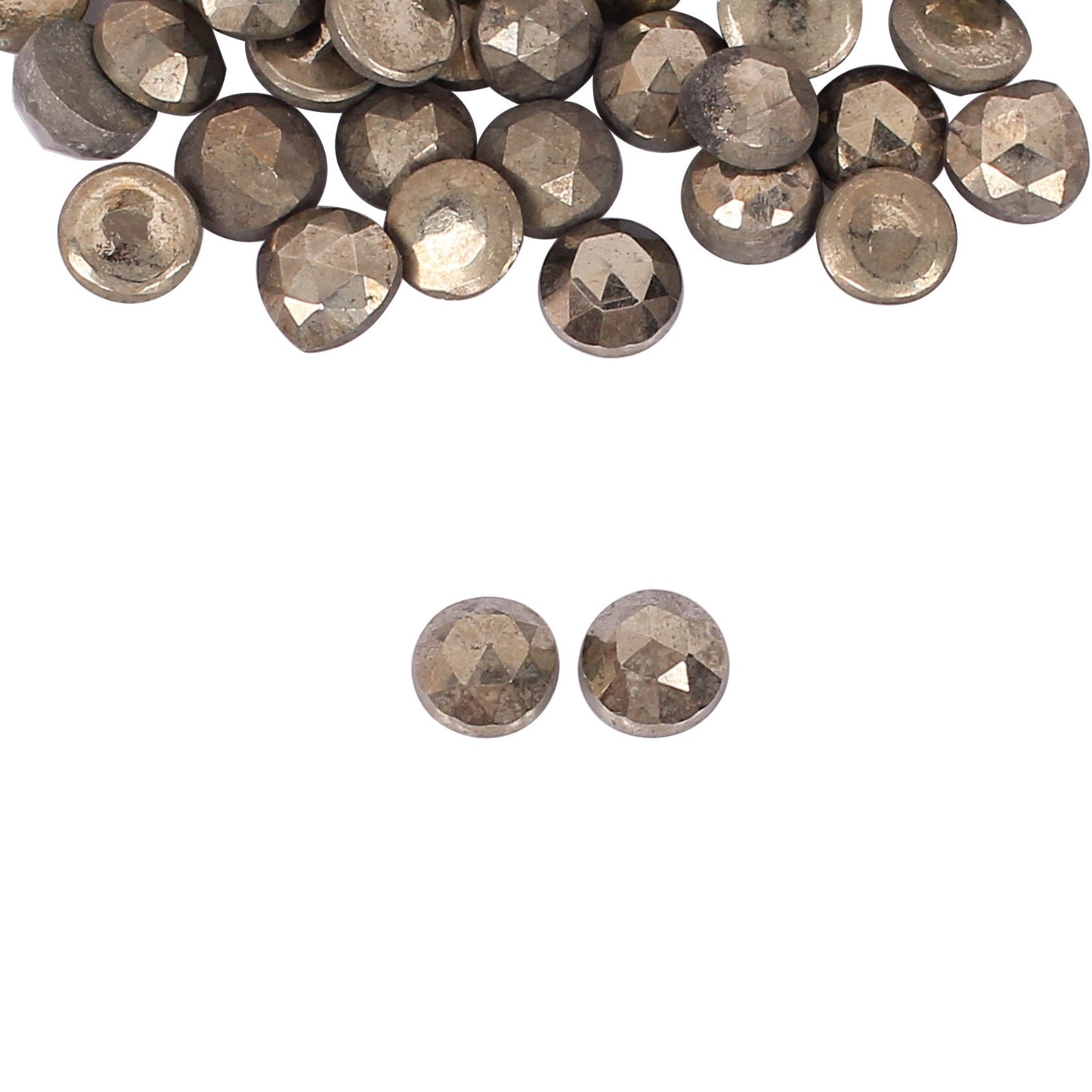 6 MM Round Natural Pyrite Gemstone Wholesale Lot