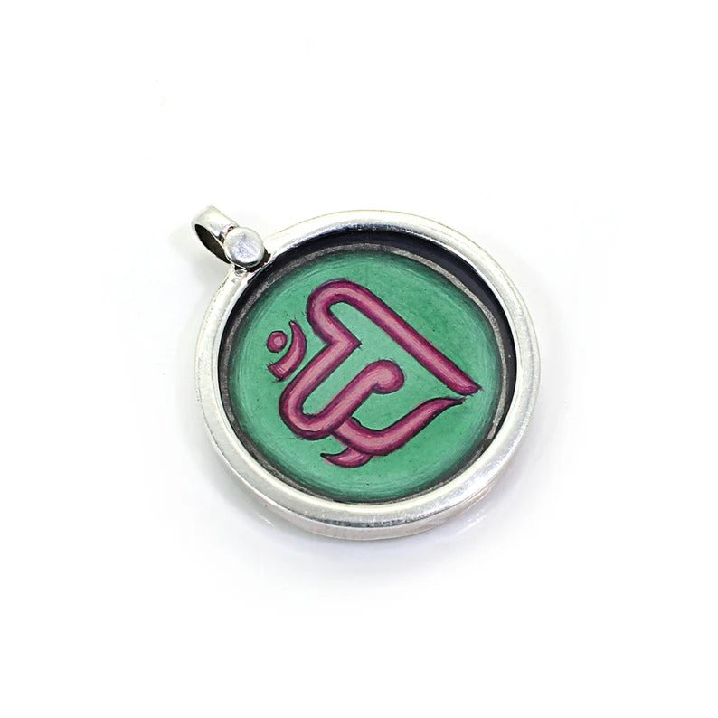 92.5 Sterling Silver Tantrik Sign Pendant