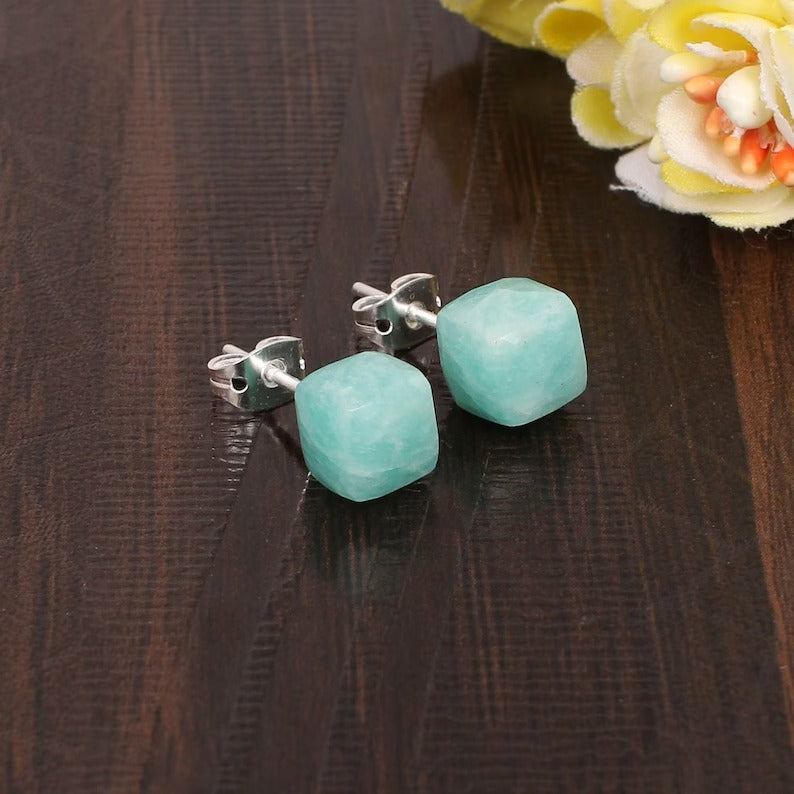 Amazonite Studs Earring