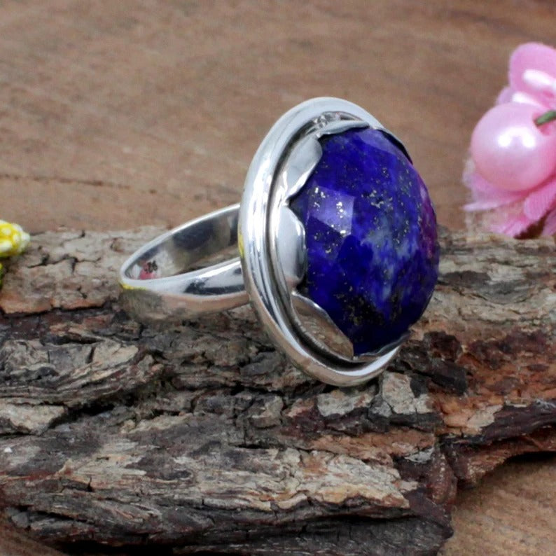 Lapis Lazuli 92.5 Sterling Silver Ring