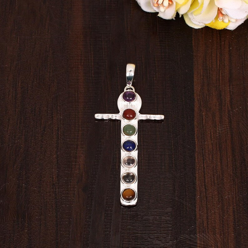 Multi Birth Stone Chakra Pendant