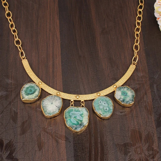 Precious Window Druzy  Necklace