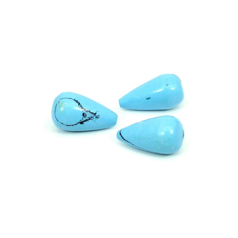 Synthetic Blue Turquoise Drops