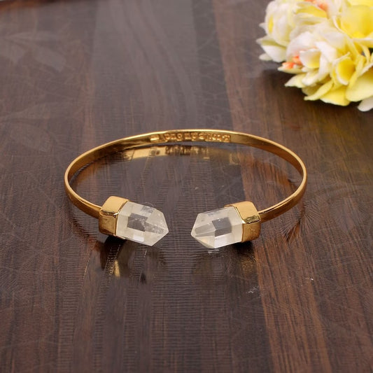 Elegant Crystal Bar Bangle Bracelet