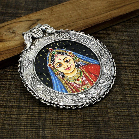 925 Sterling Silver Royal Mughal Queen Pendant