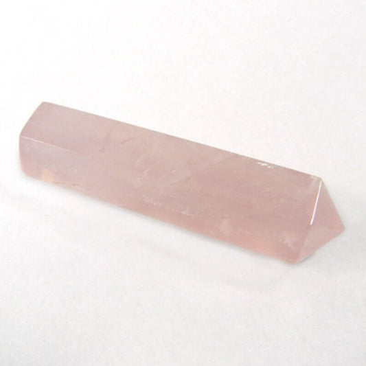 Natural Rose Quartz Single Pointed Pencil Shape Gemstone