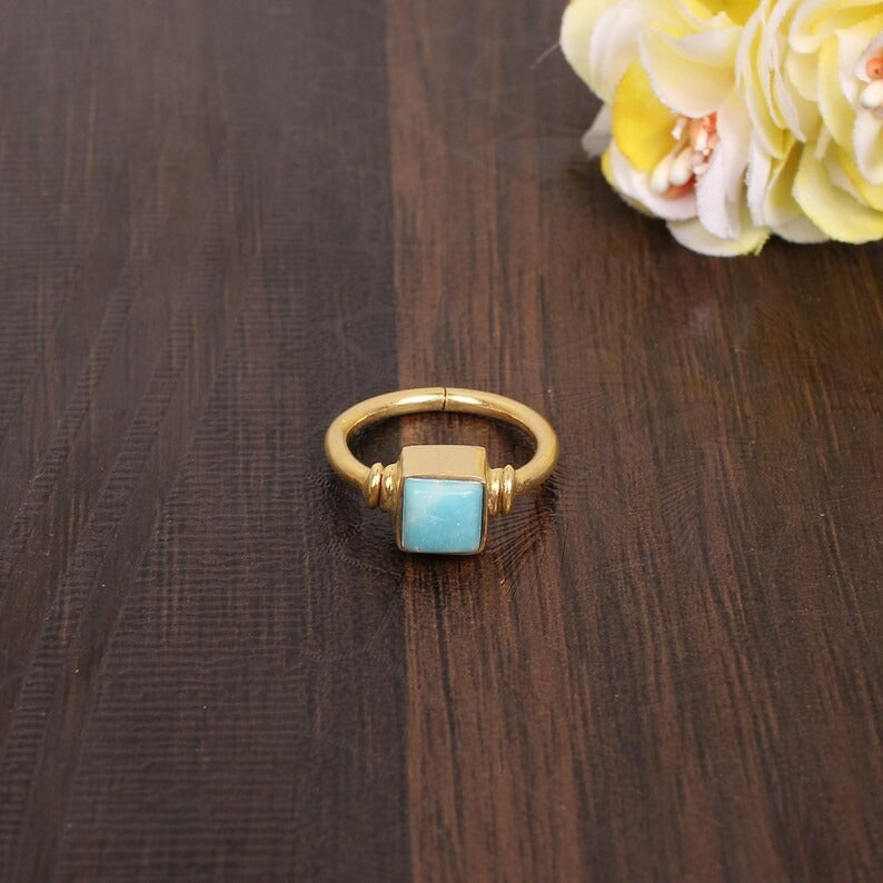 Natural Larmiar Dainty Ring