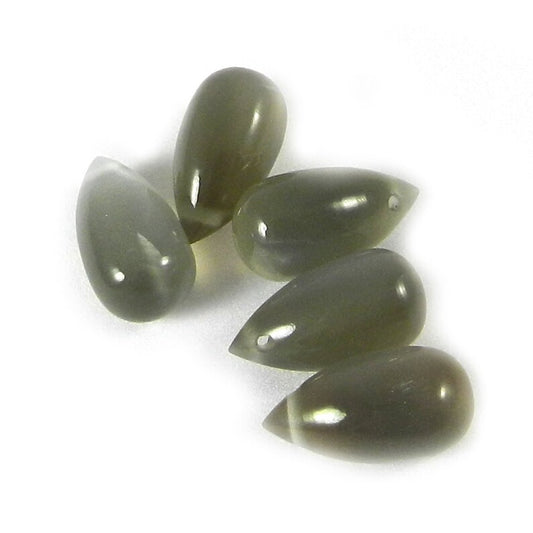 Grey Moonstone Smooth Beads