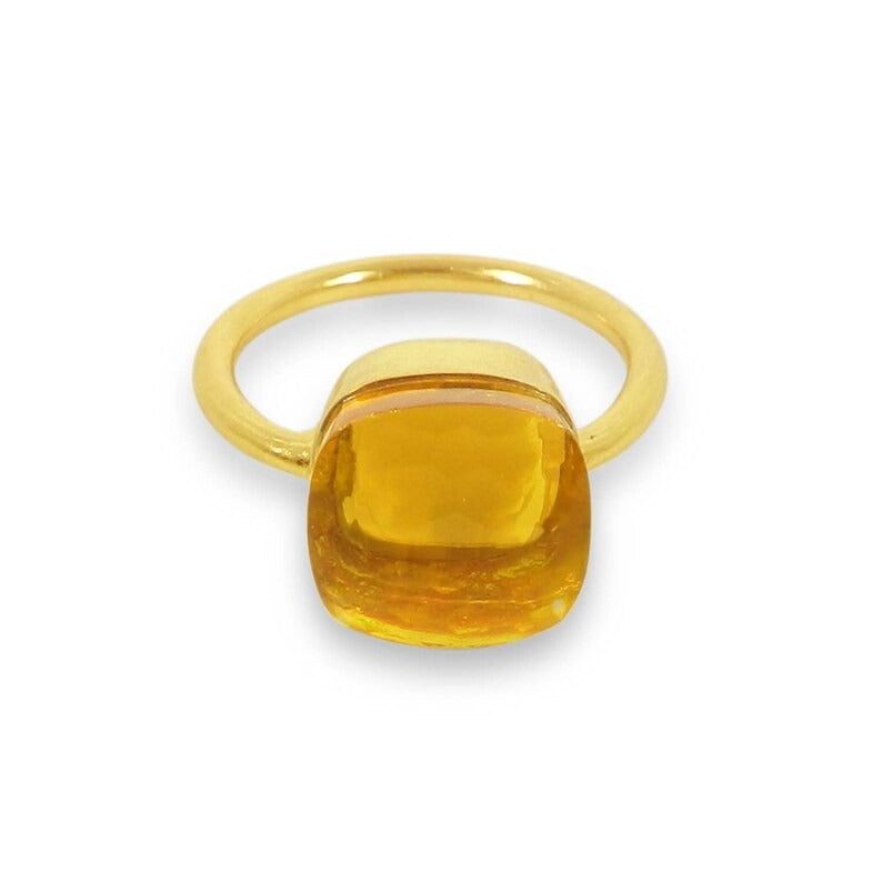 Light Citrine Hydro 92.5 Sterling Silver Ring