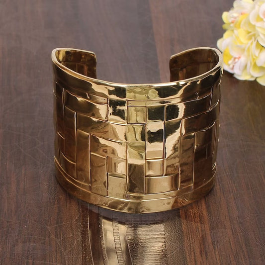 Solid Brass Cuff Bangle