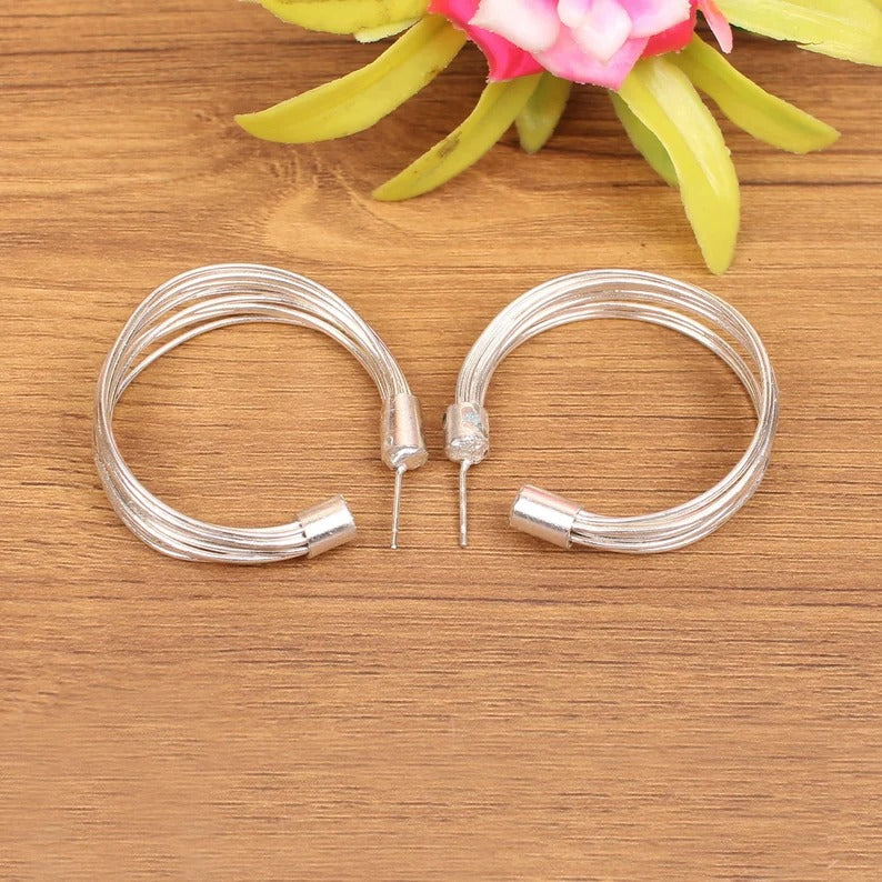 Daily Wear Silver Plated Earrings