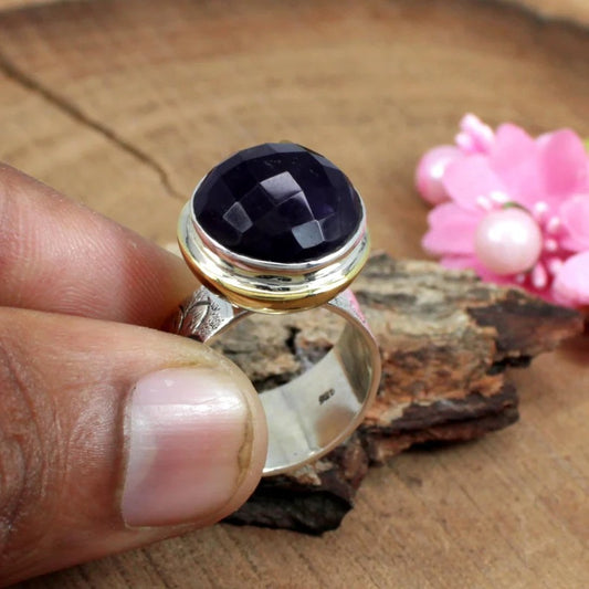 Amethyst Gemstone Sterling Silver Ring