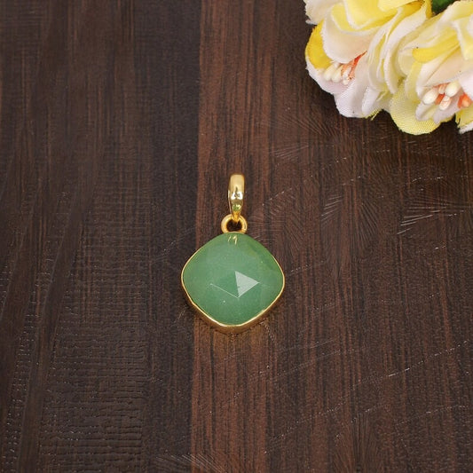 Apple Green Chalcedony Pendant