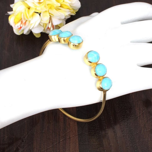 Antique Natural Amazonite Adjutable Bracelet