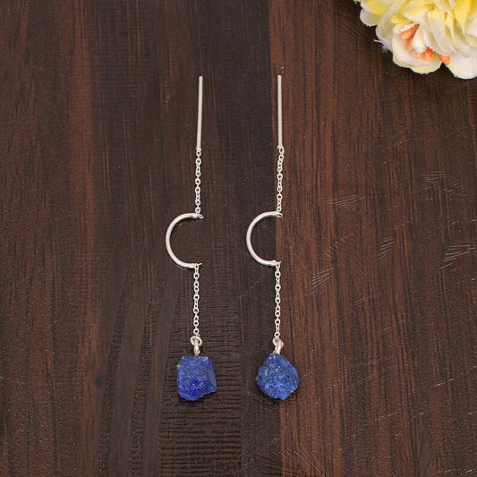 Lapis Lazuli Raw Gemstone Earring